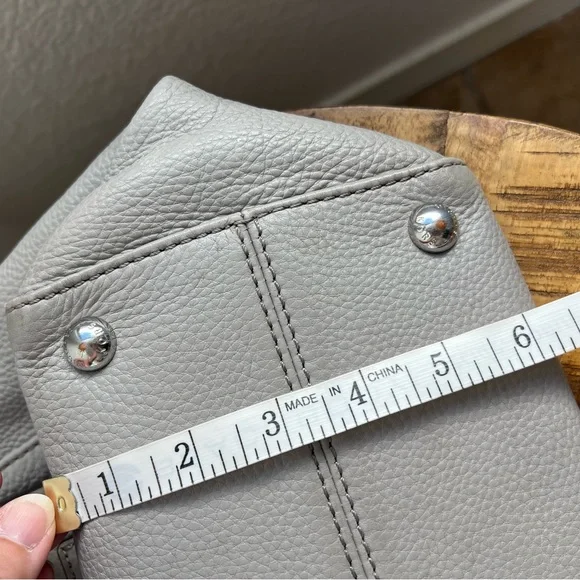 Michael Kors Gilmore East West Satchel Pebbled Leather Bag - Picture 17 of 17